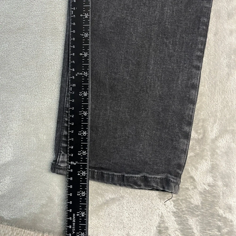 True Religion Rocco Relaxed Skinny Jeans Mens 40x32 Black Flap Pocket Denim